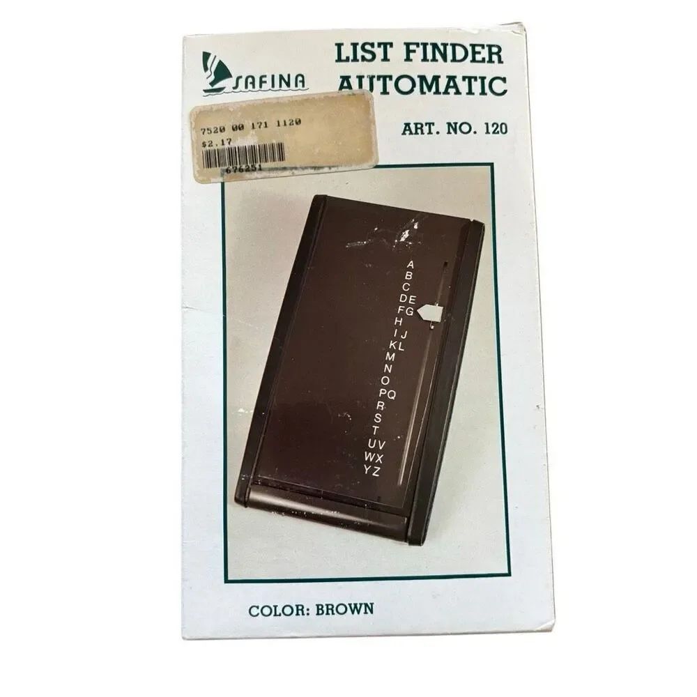 Safina Art. No. 120 List Finder Automatic Phone Address File